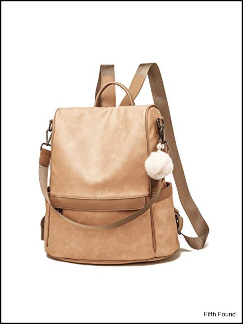PU Vegan Leather Backpack Purse Anti-Theft Shoulder Bag Women Casual Satchel